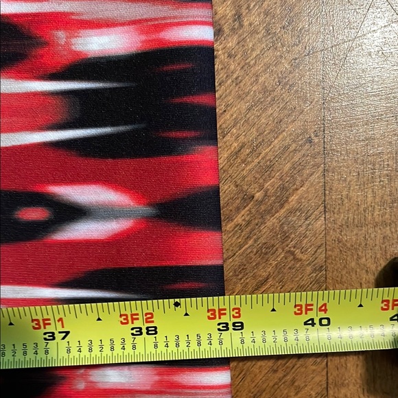 Calvin Klein Red and Black Crew Neck Sheath Dress - Picture 9 of 13